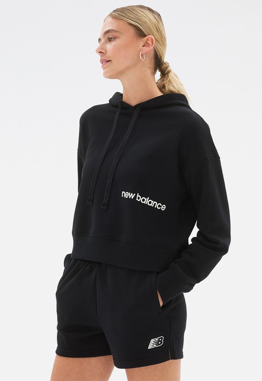 New Balance  - Nb essentials magnify fleece hoodie - black
