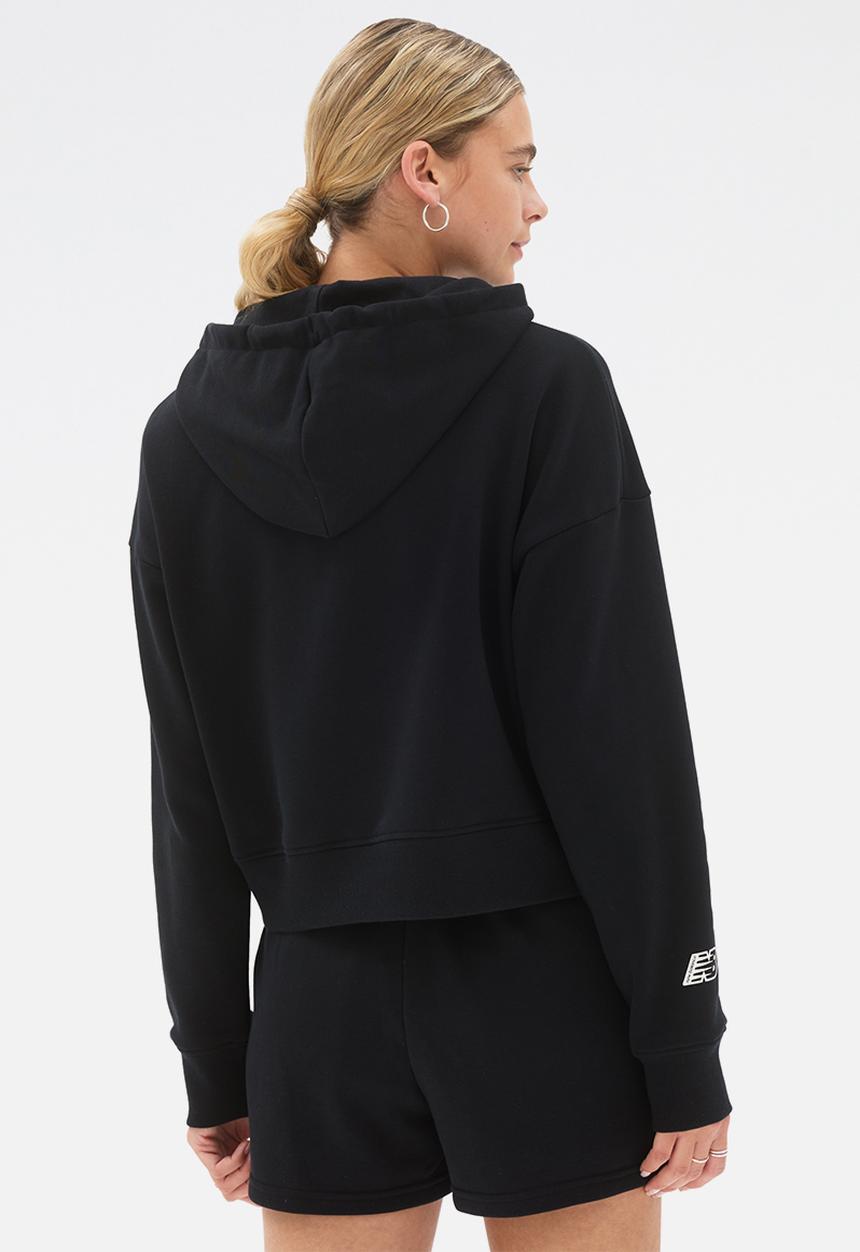 New Balance  - Nb essentials magnify fleece hoodie - black