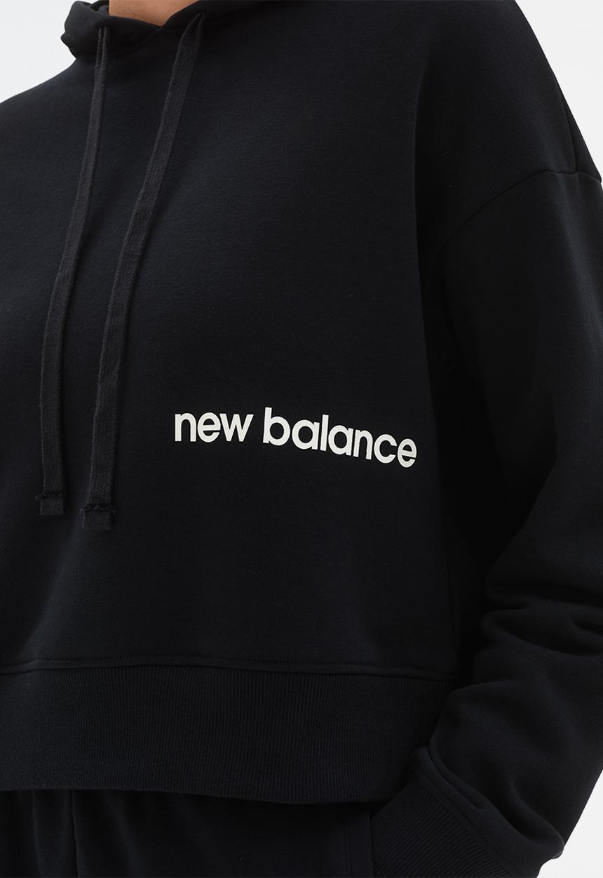 New Balance  - Nb essentials magnify fleece hoodie - black