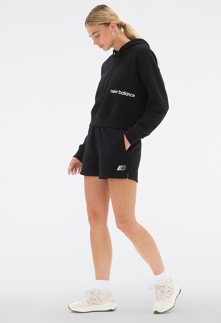 New Balance  - Nb essentials magnify fleece hoodie - black