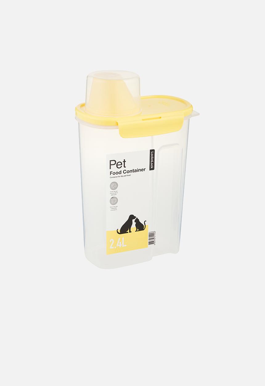 LocknLock - Lidded pet food container - yellow