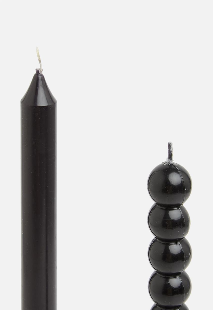 Typo - 2 Pack candle sticks - black