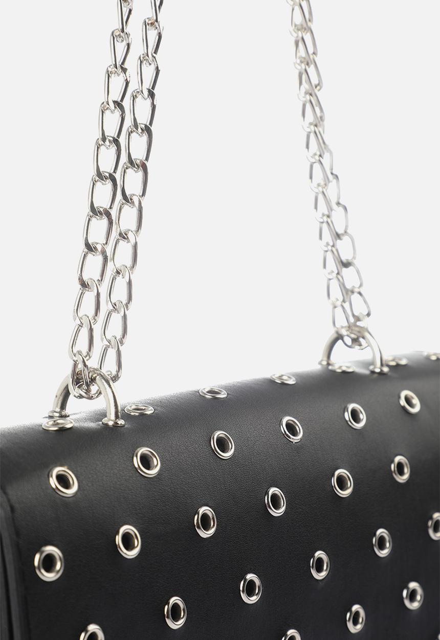 Trendyol - Eyelet crossbody bag - black