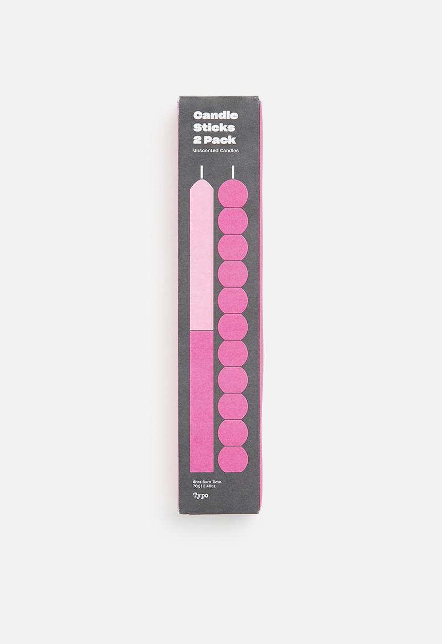 Typo - 2 Pack candle sticks - pink guava & rosa powder