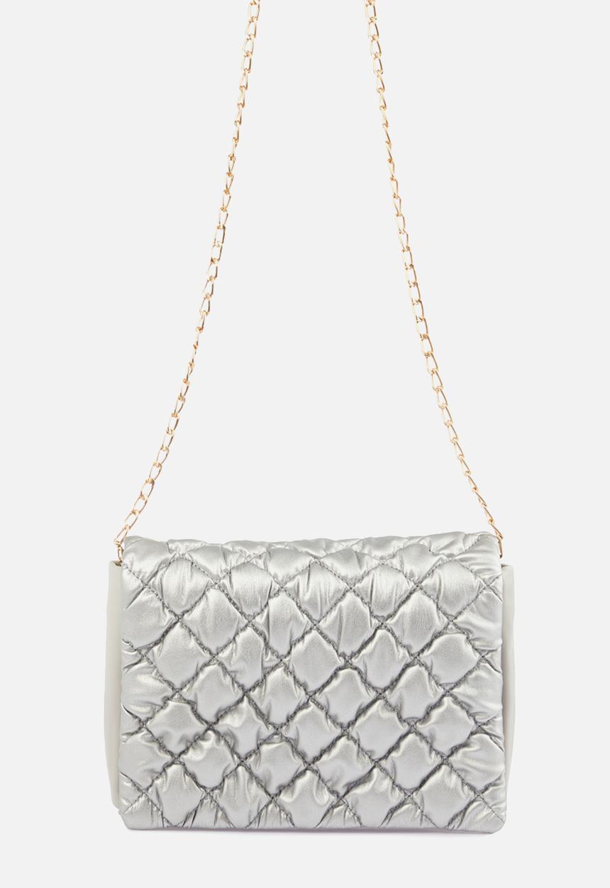 Trendyol - Stitch detail crossbody bag - silver