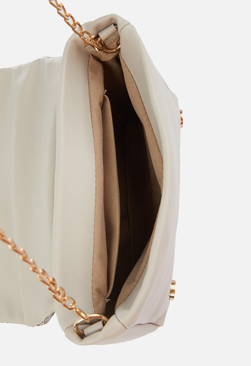 Trendyol - Stitch detail crossbody bag - silver