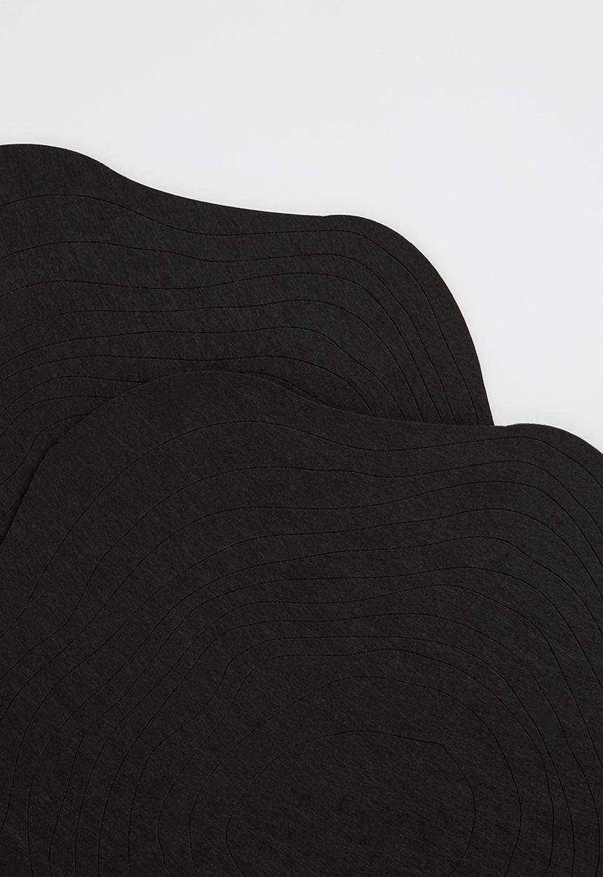Sixth Floor - Contour placemat set of 4 - black