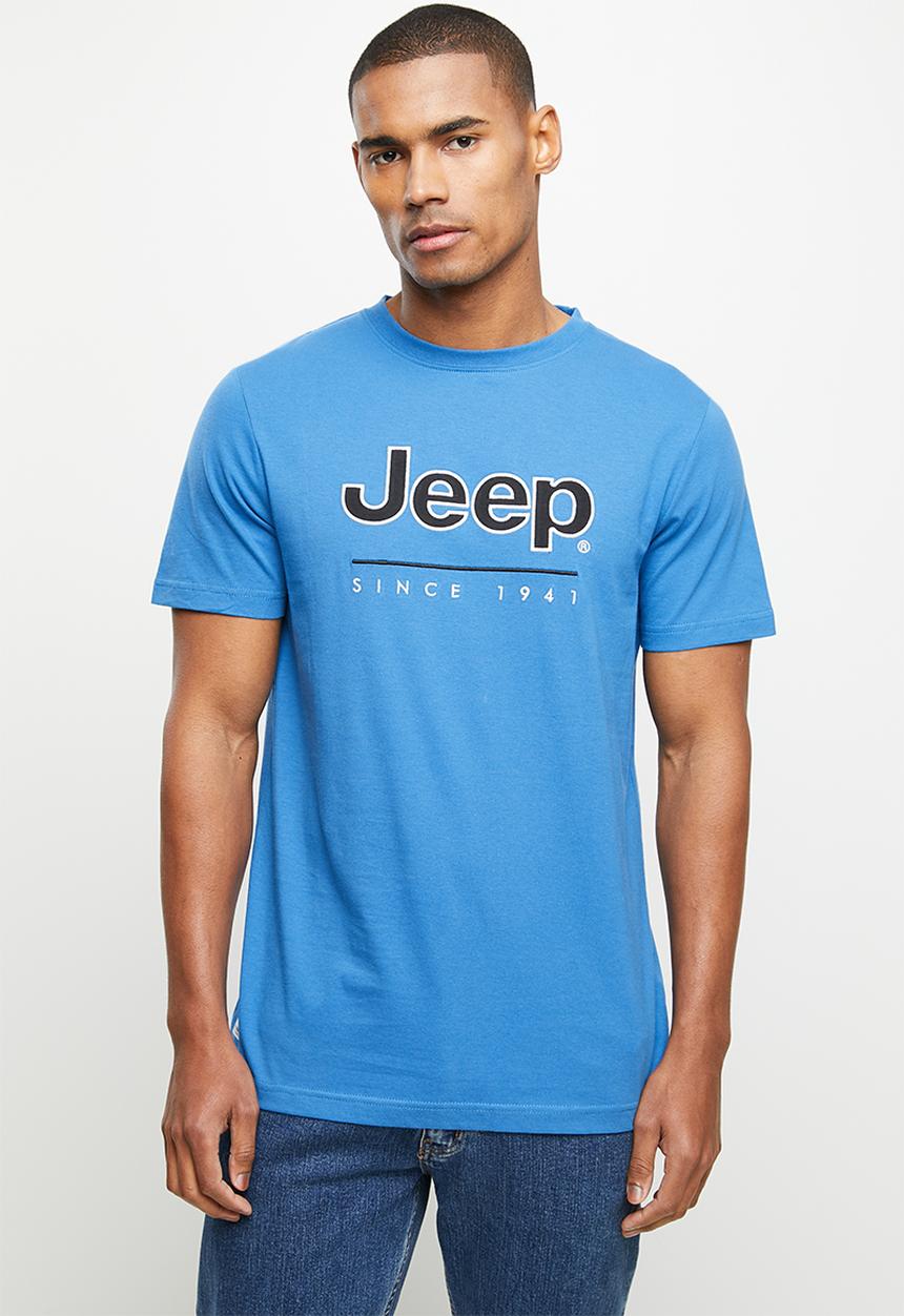 JEEP - Core applique logo tee - atlantic blue