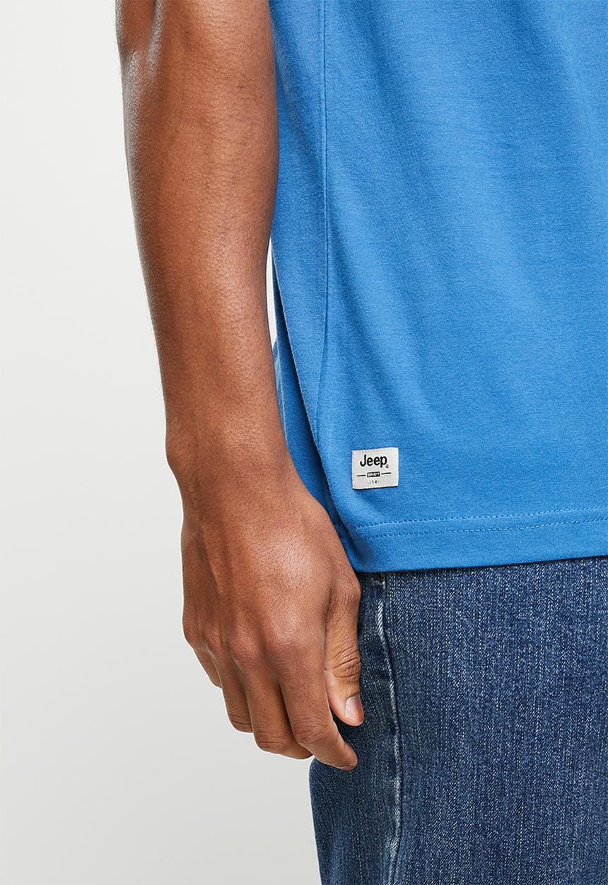JEEP - Core applique logo tee - atlantic blue