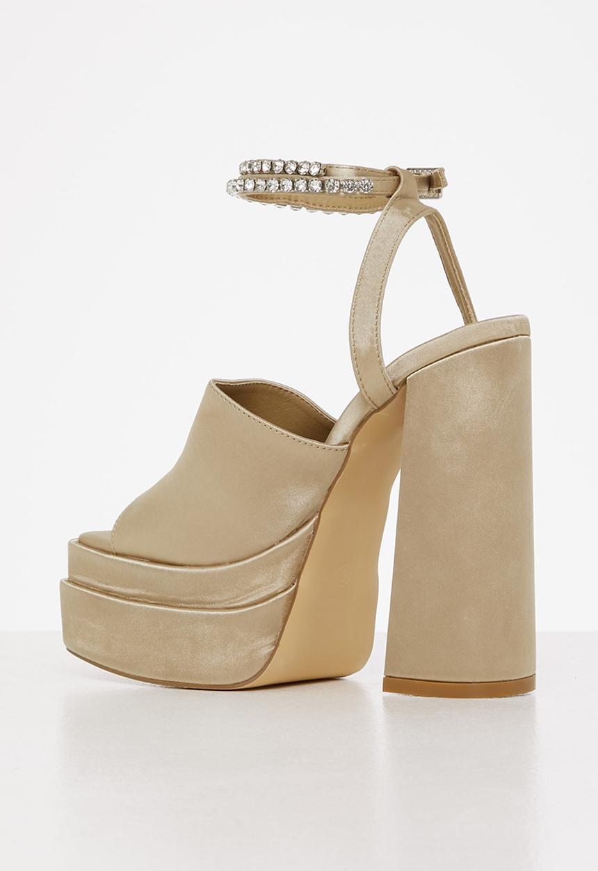 SISSY BOY - Bratz platform heel - champagne