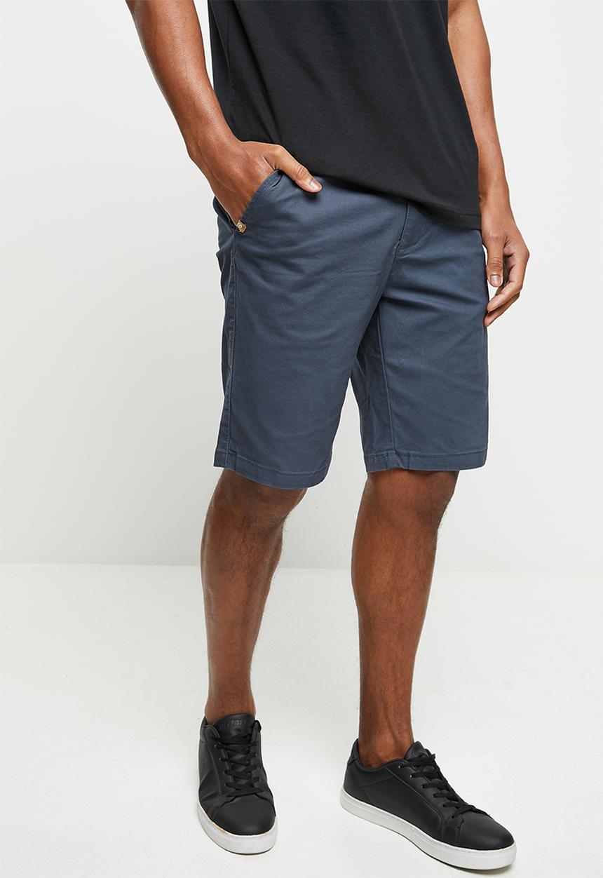JEEP - Fixed waistband chino short - navy