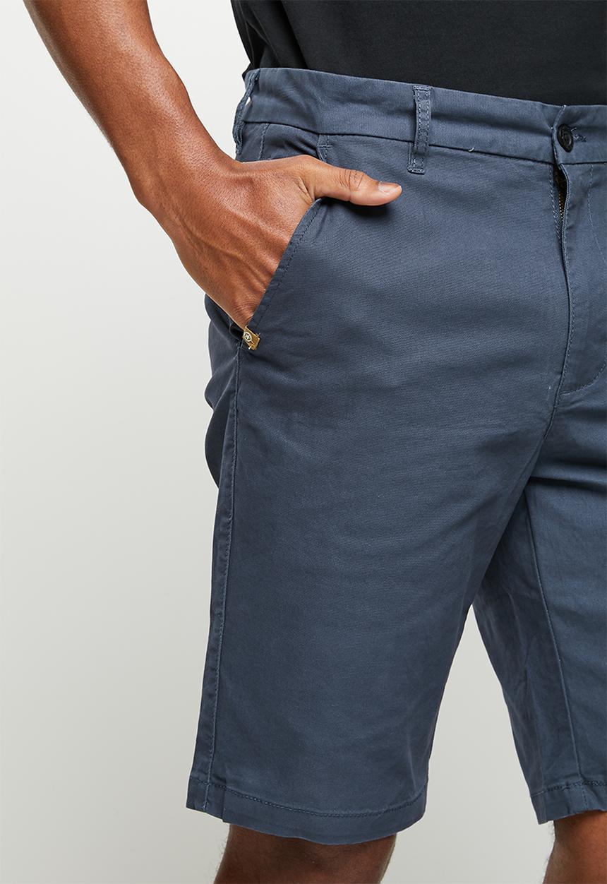 JEEP - Fixed waistband chino short - navy