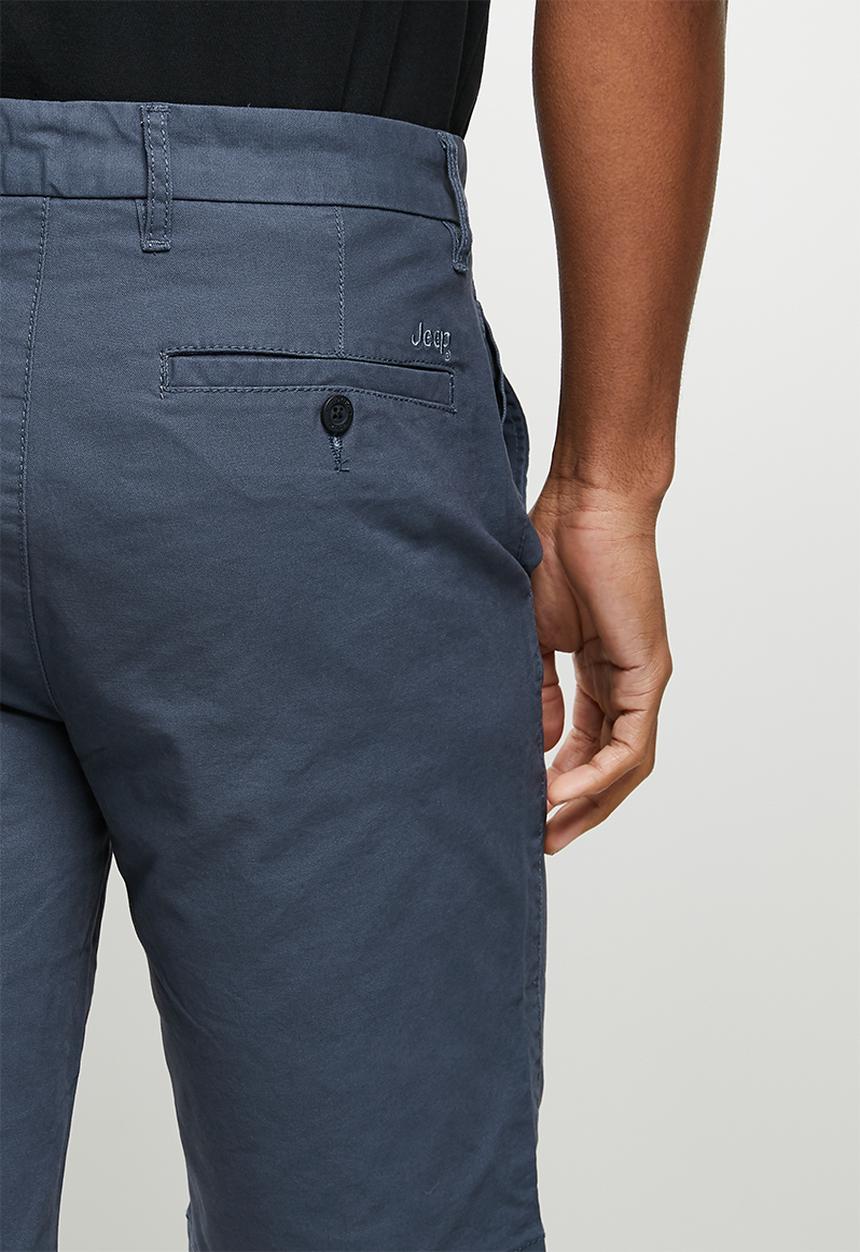 JEEP - Fixed waistband chino short - navy