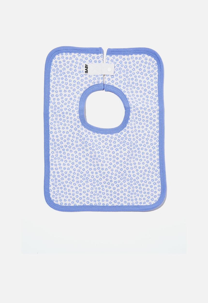 Cotton On - The square bib - vanilla/violet surf luna floral