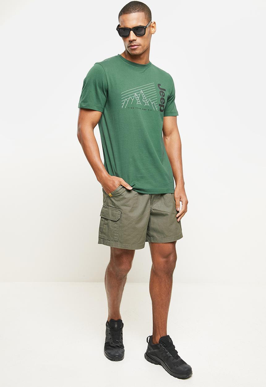 JEEP - Hurricane elasticated cargo short - olive
