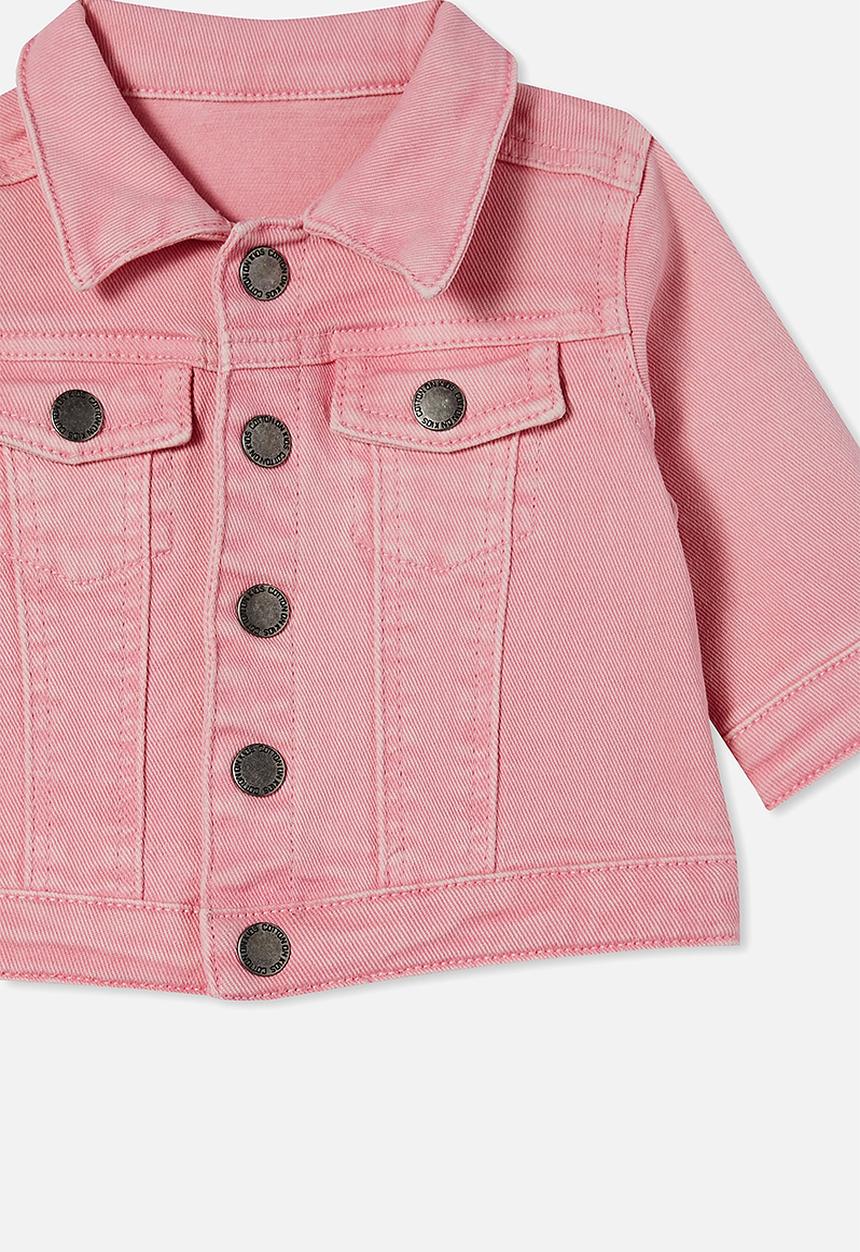 Cotton On - Cher denim jacket - coral dreams wash