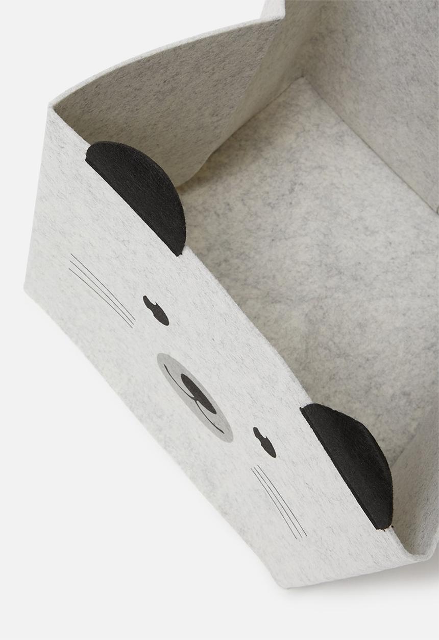 H&S - Bear storage box - grey