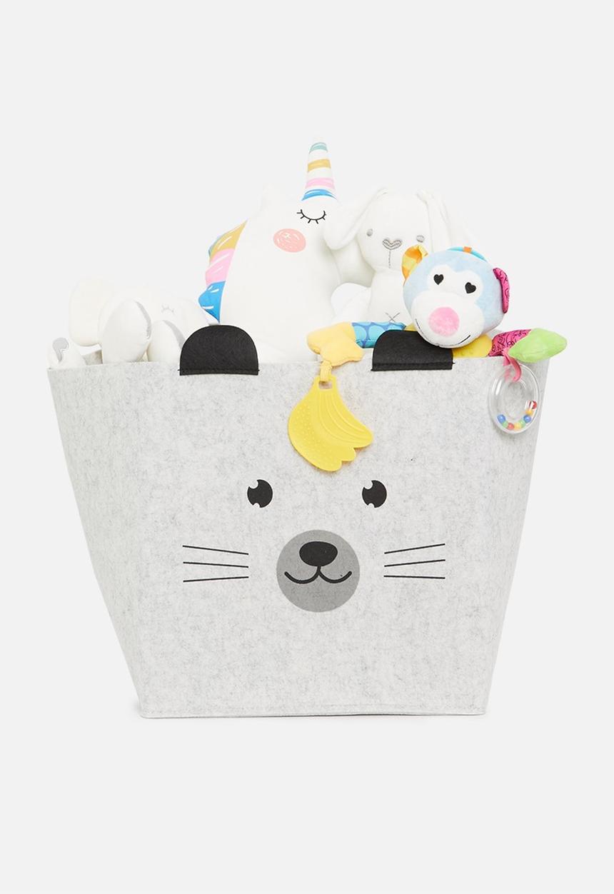 H&S - Bear storage box - grey