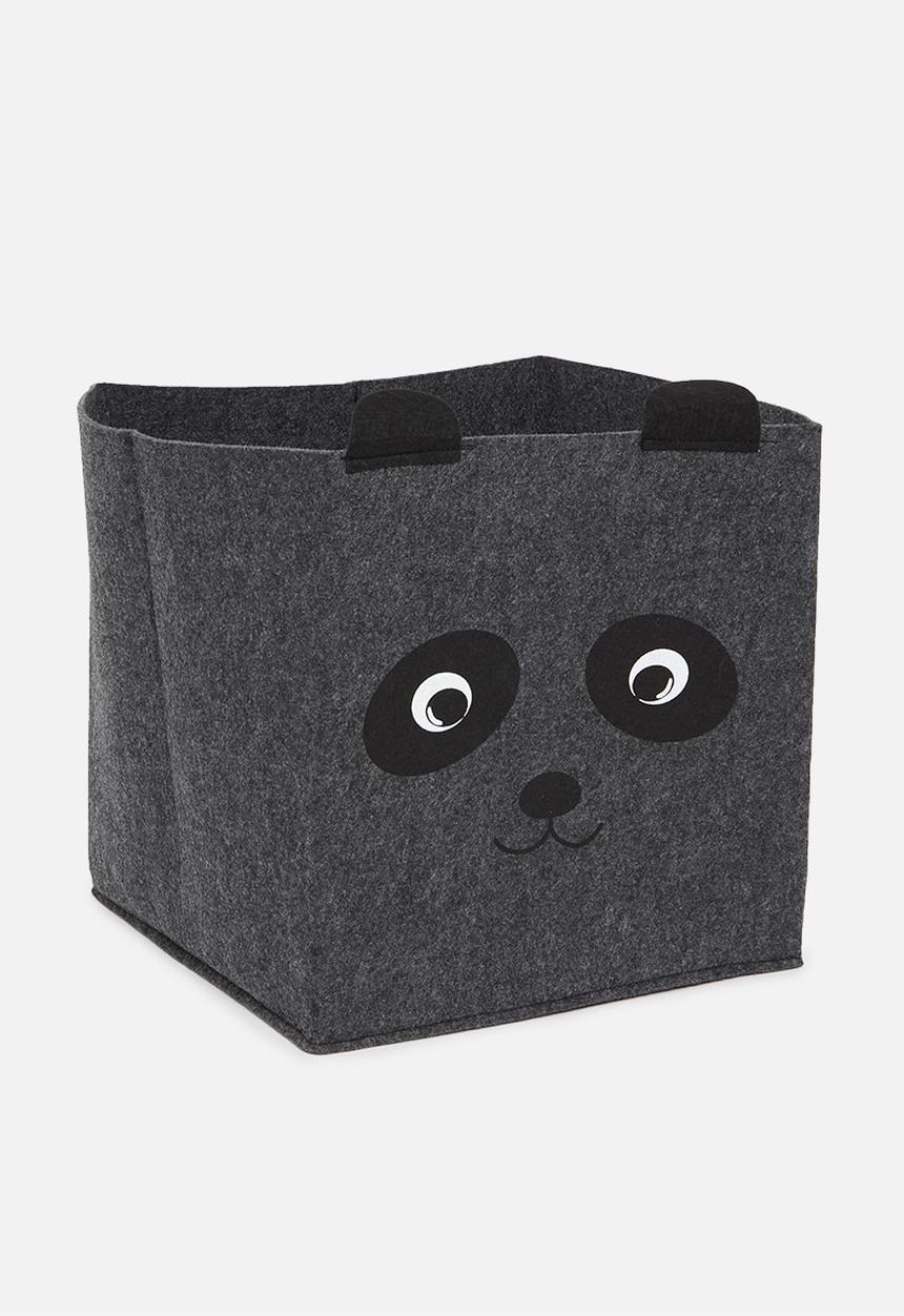 H&S - Panda storage box - charcoal