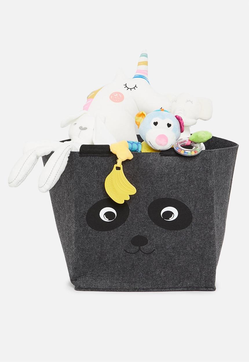 H&S - Panda storage box - charcoal