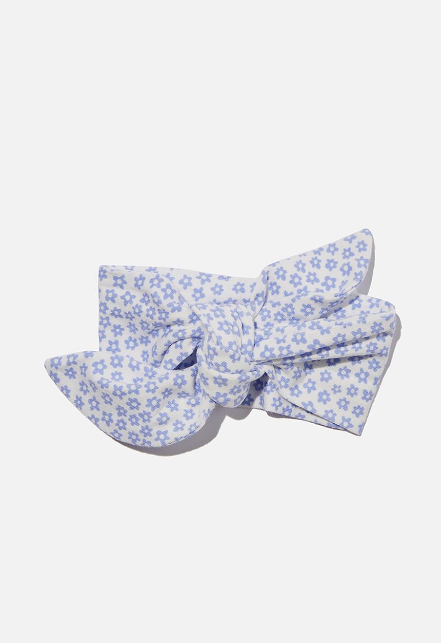 Cotton On - The tie headband - vanilla/violet surf luna floral