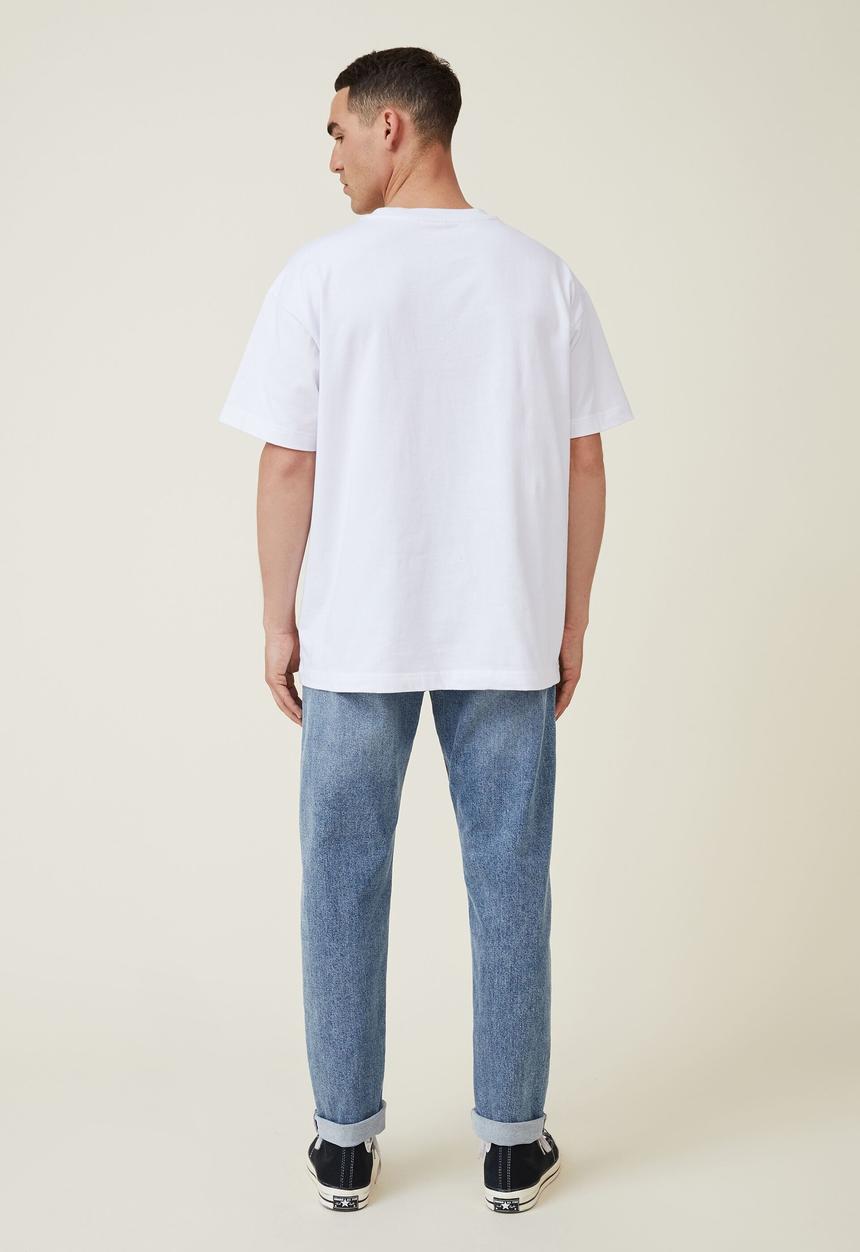 Cotton On - Relaxed tapered jean - cable blue