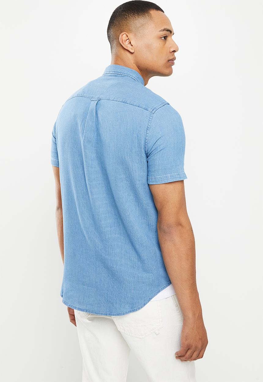 Superdry. - Vintage loom short sleeve shirt - micro light dobby