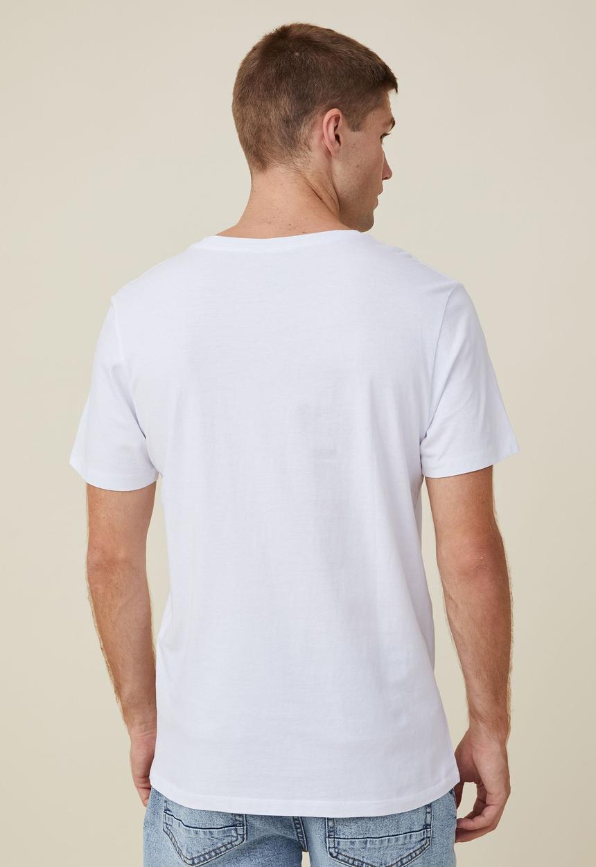 Cotton On - Organic v-neck t-shirt - white