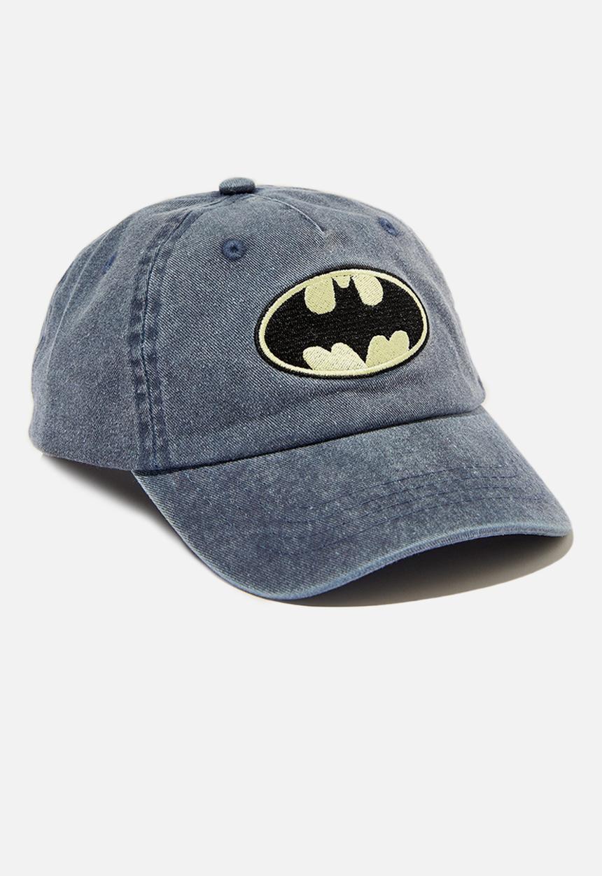 Cotton On - Kids licensed cap - lcn wb batman logo/vintage navy