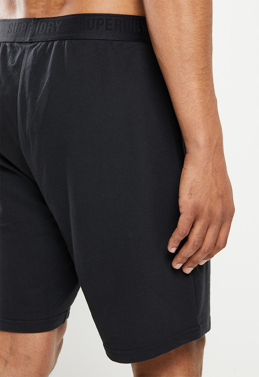 Superdry. - Loopback pj short - black