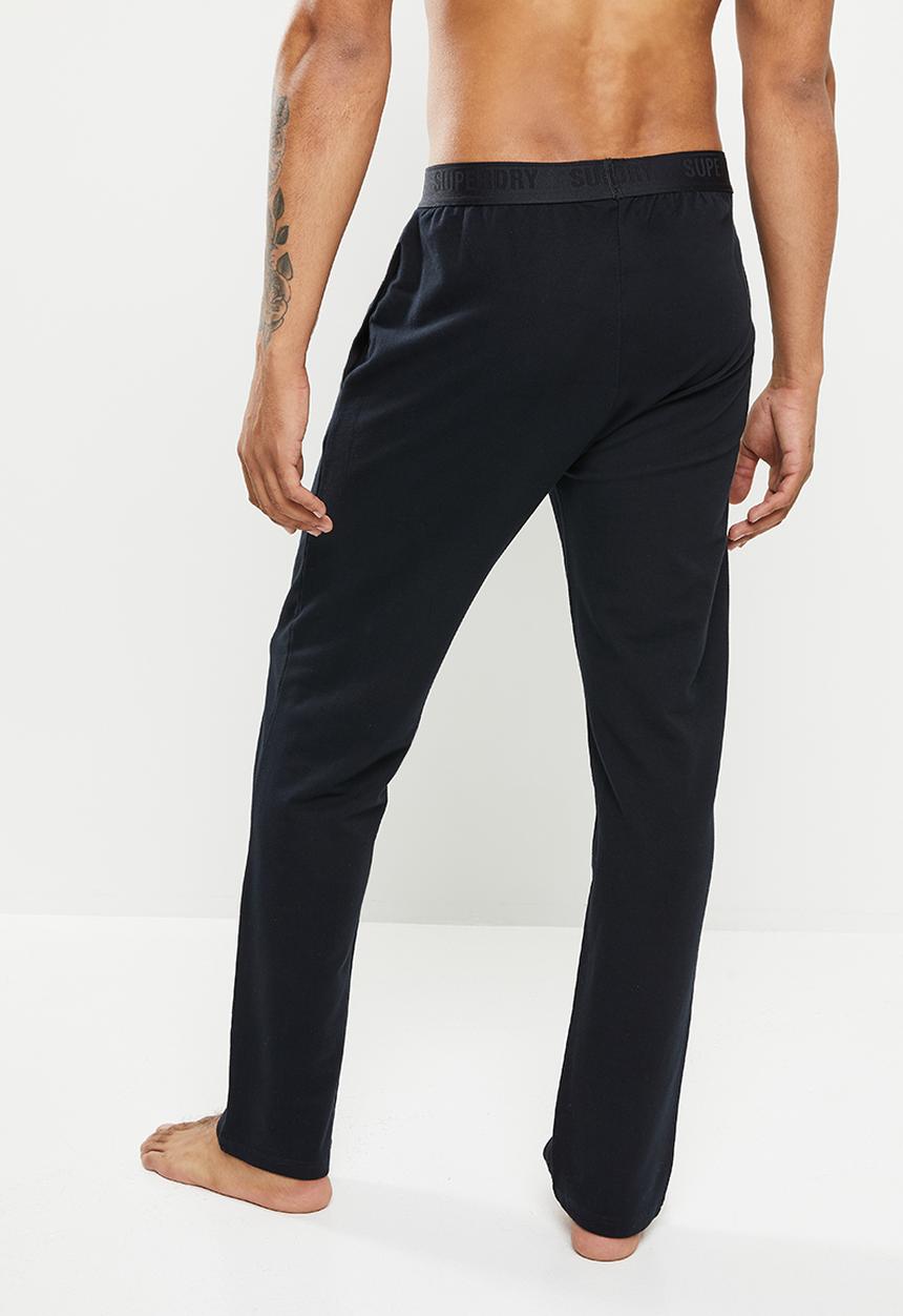 Superdry. - Loopback pj pant - black