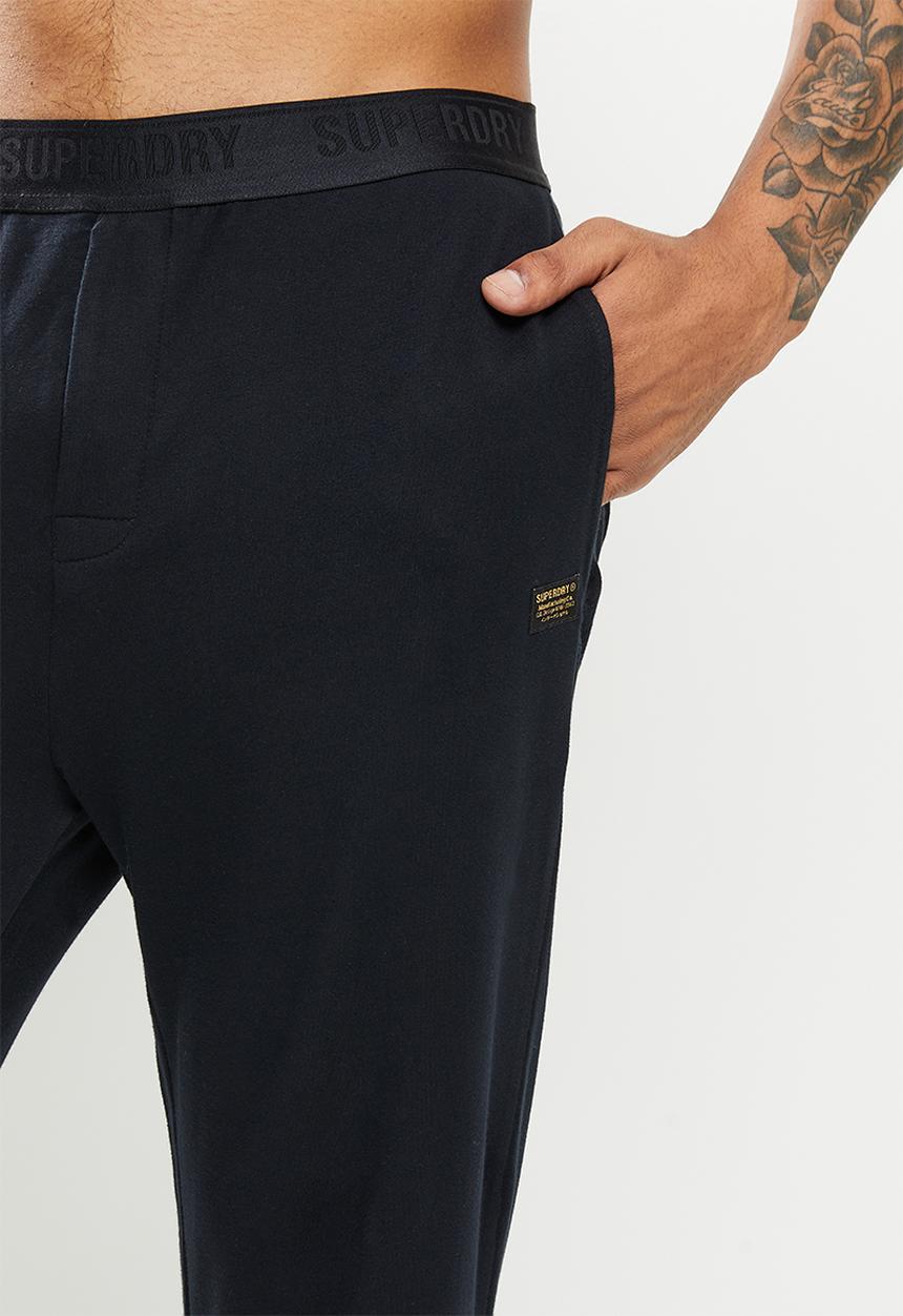 Superdry. - Loopback pj pant - black