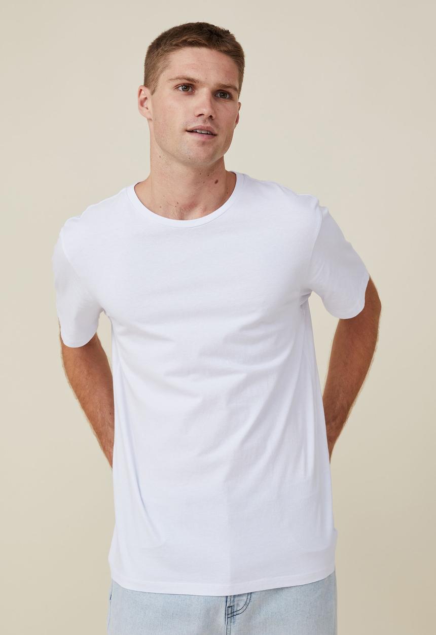Cotton On - Organic crew t-shirt - white
