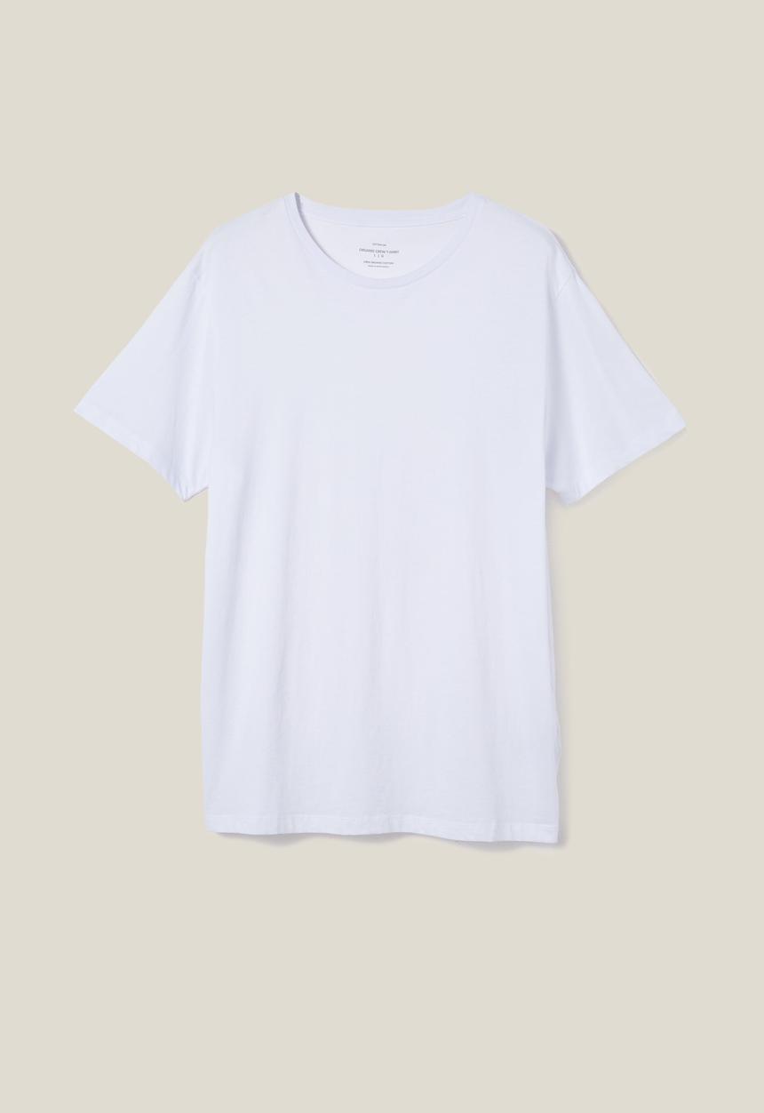 Cotton On - Organic crew t-shirt - white