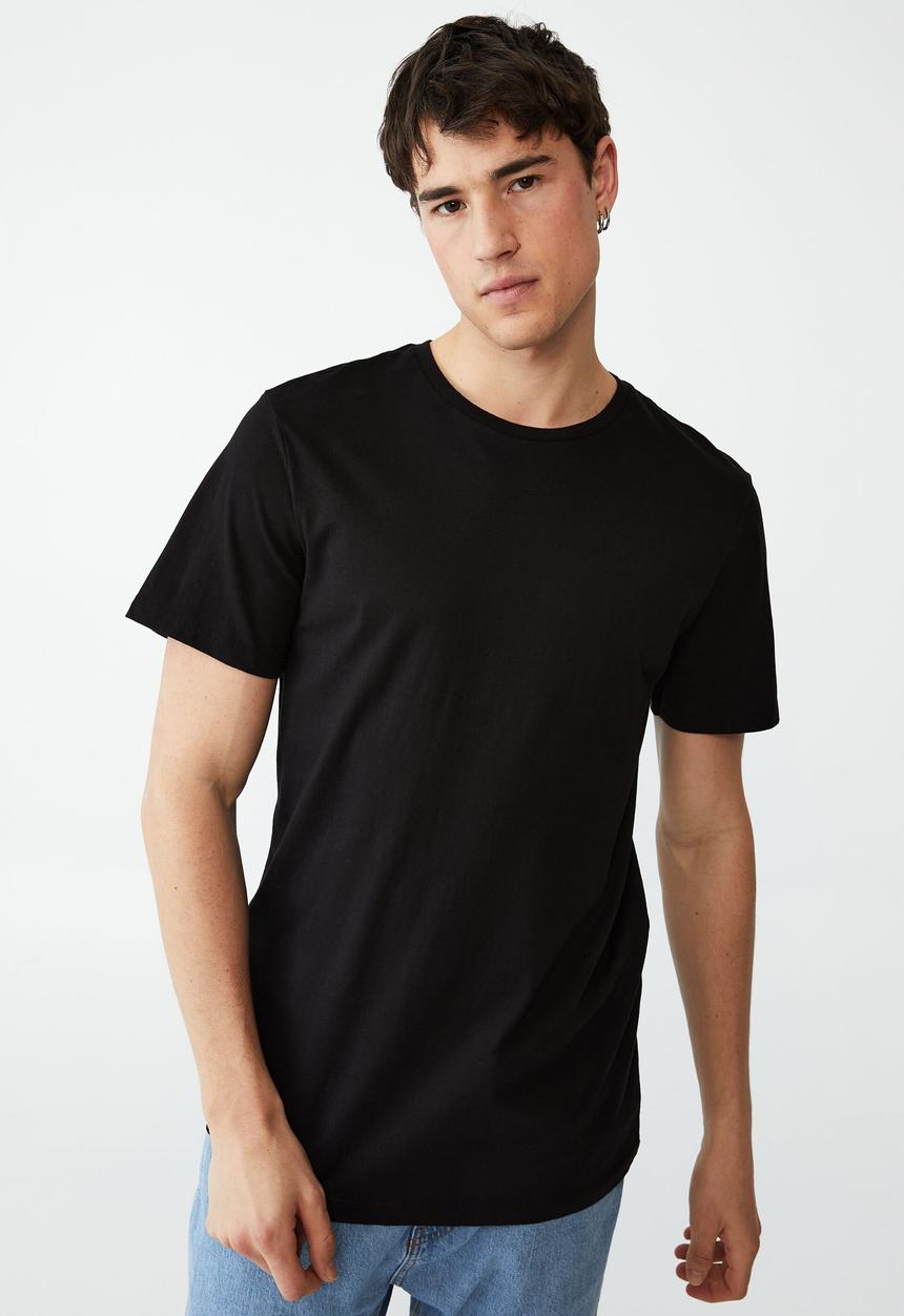 Cotton On - Organic crew t-shirt - black