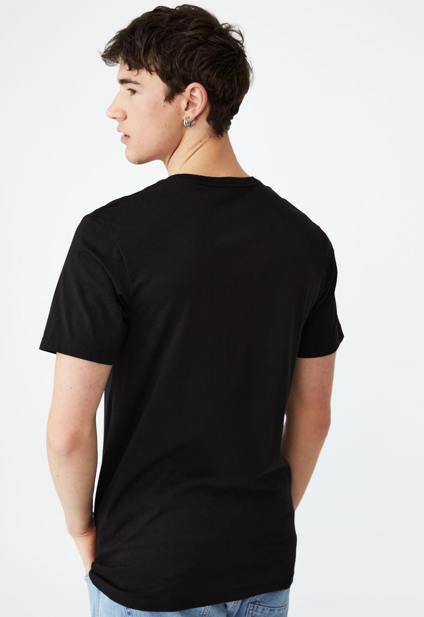 Cotton On - Organic crew t-shirt - black