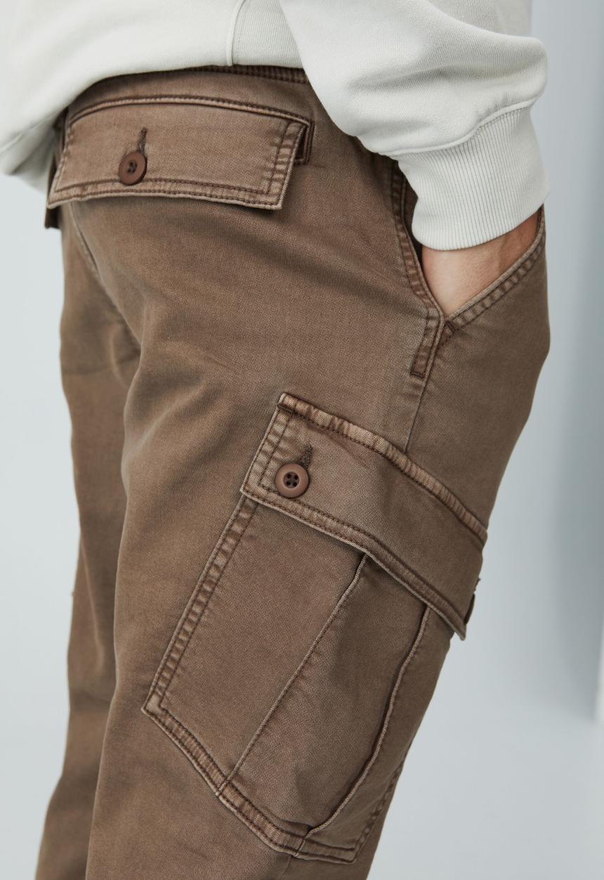 Cotton On - Military cargo pant - washed coffee