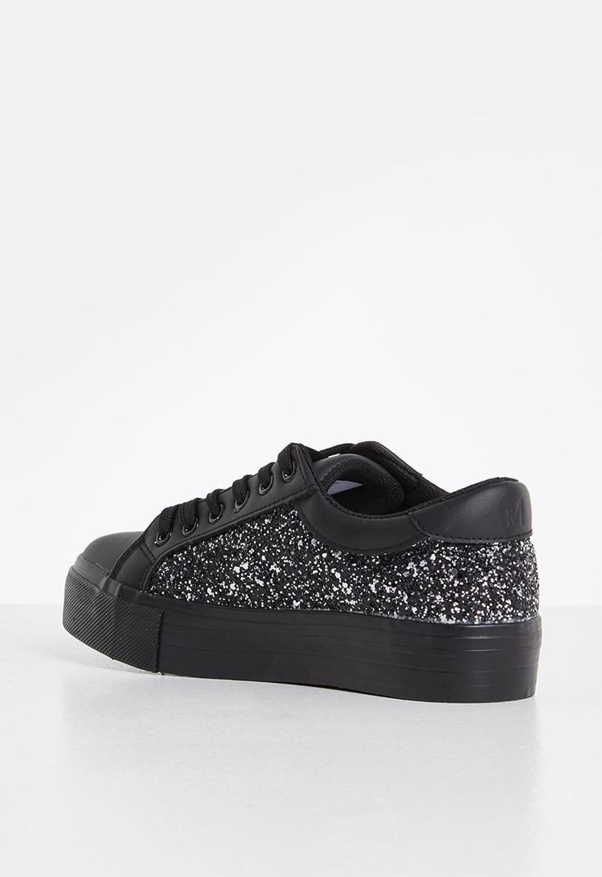 Madison® - Nadine flatform sneaker - black glitter