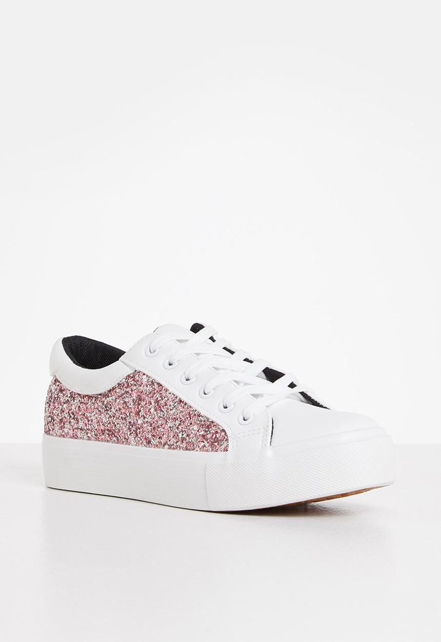 Madison® - Nadine flatform sneaker - pink glitter
