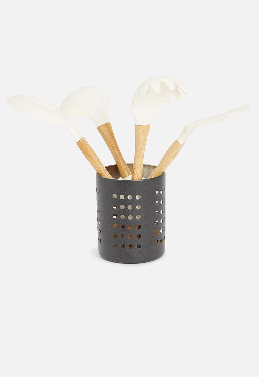 Excellent Houseware - Cutlery holder-black