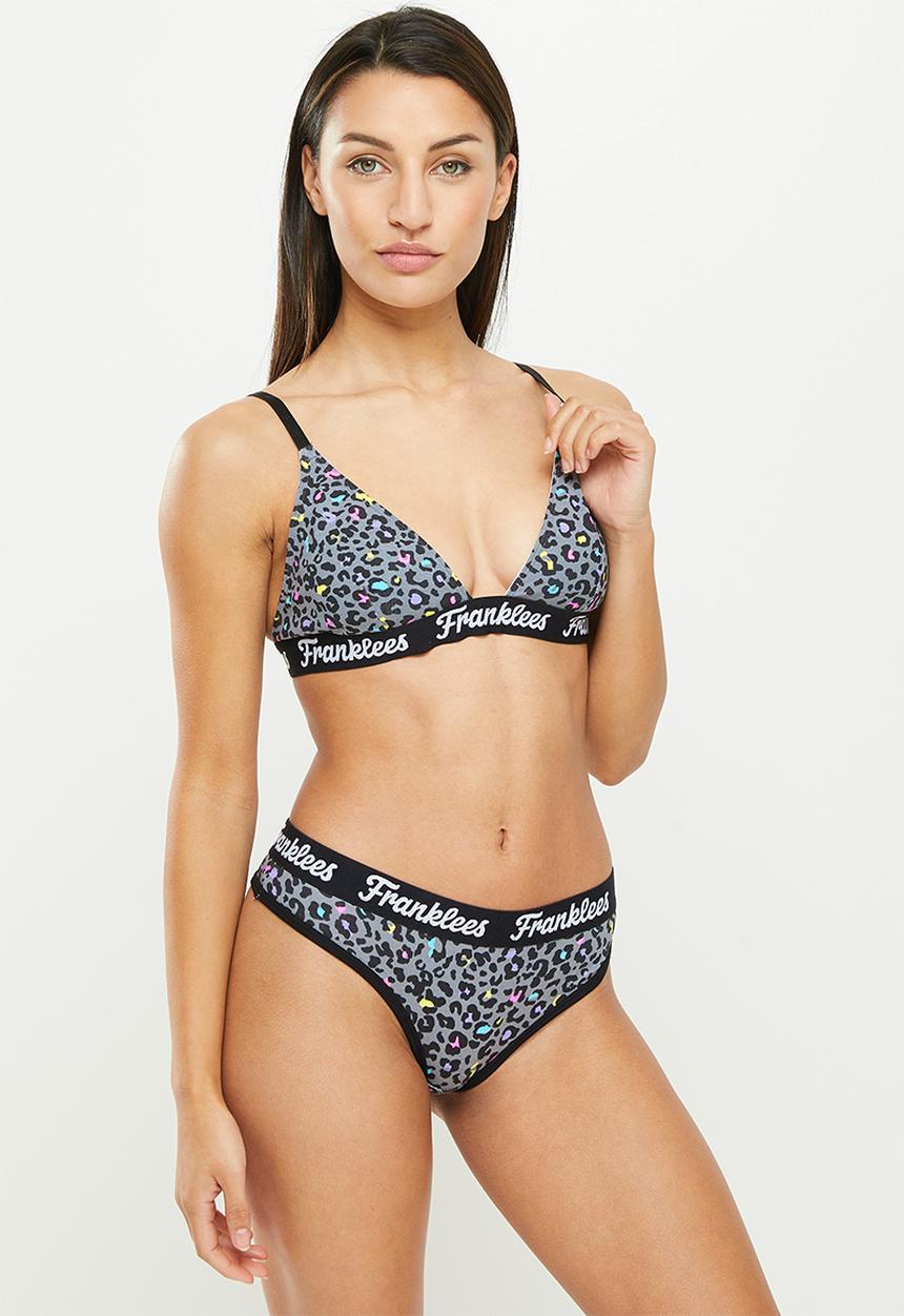 Franklees - Wild brights triangle bralette - wild brights/multi