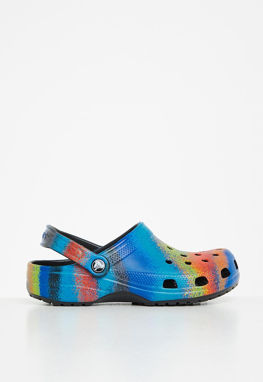 Crocs - Classic spray dye clog k - black/multi
