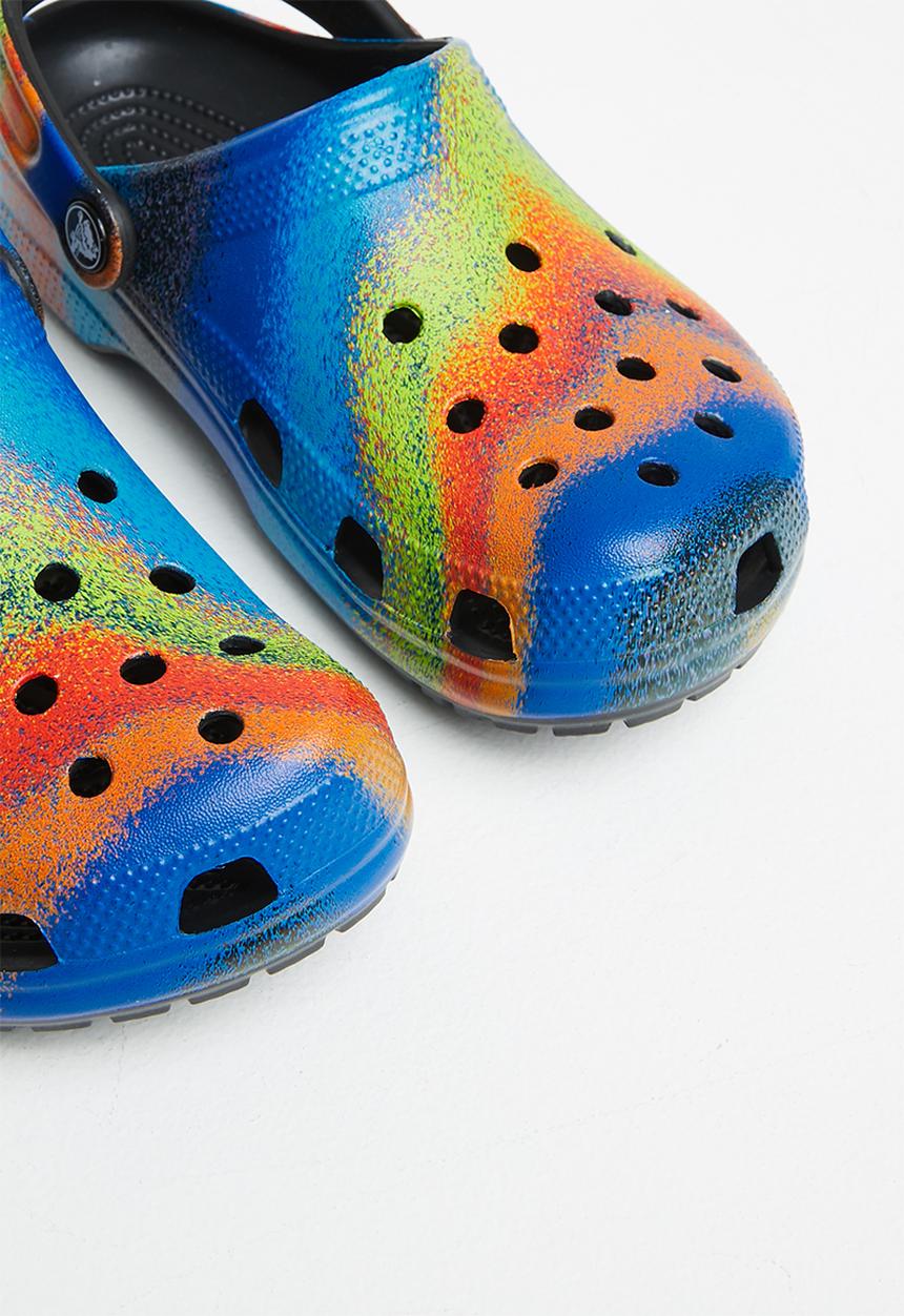Crocs - Classic spray dye clog k - black/multi