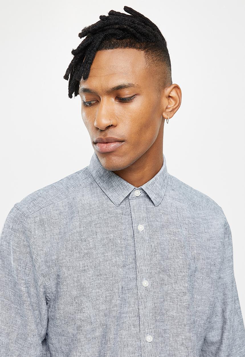 Only & Sons - Onscaiden linen shirt noos - dress blues