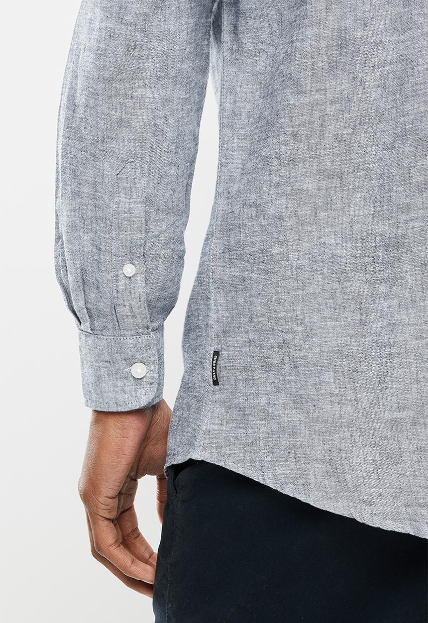 Only & Sons - Onscaiden linen shirt noos - dress blues