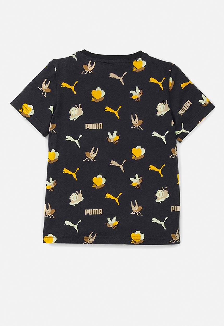 PUMA - Small world aop tee - puma black