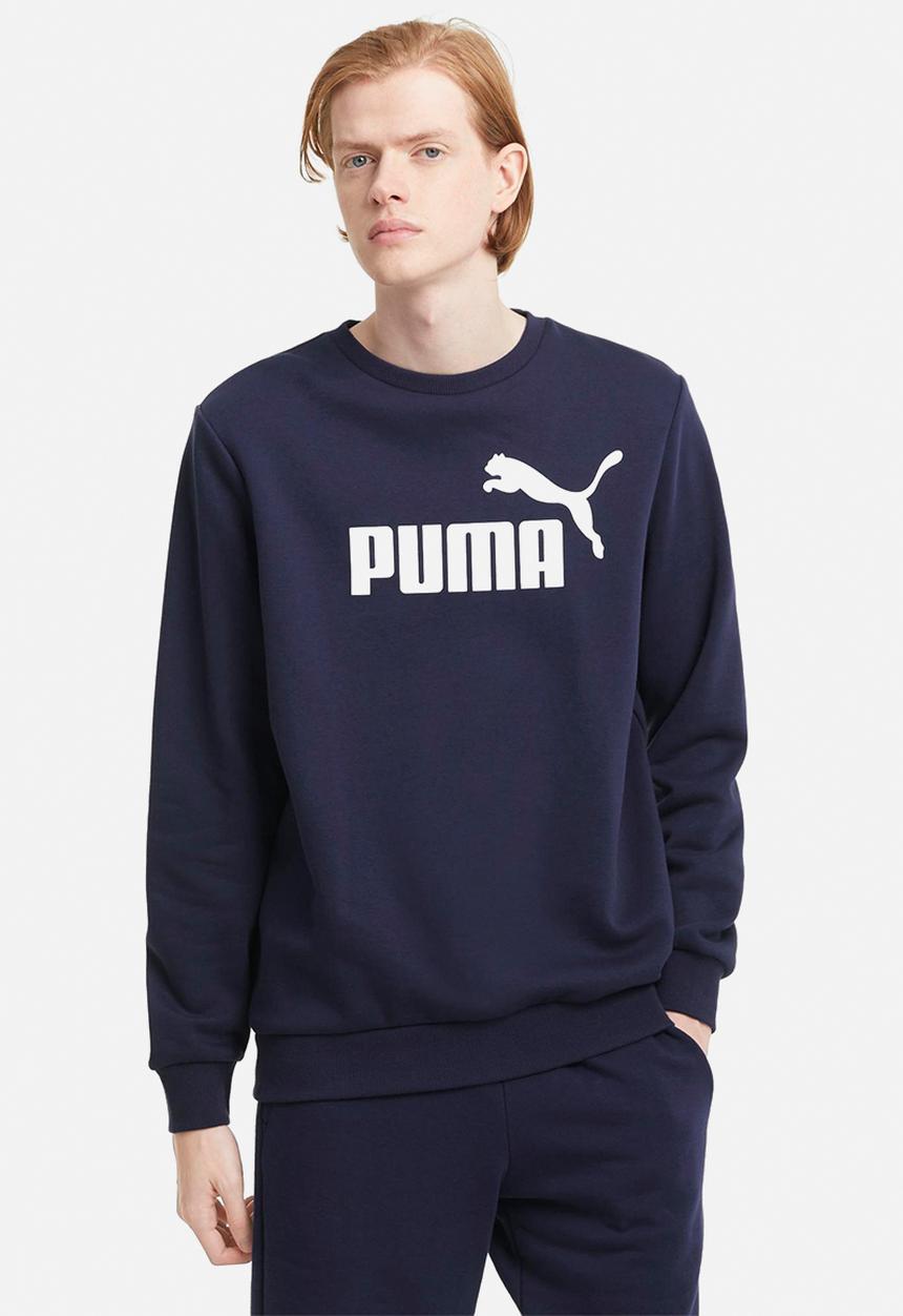 PUMA - Ess big logo crew fl - peacoat