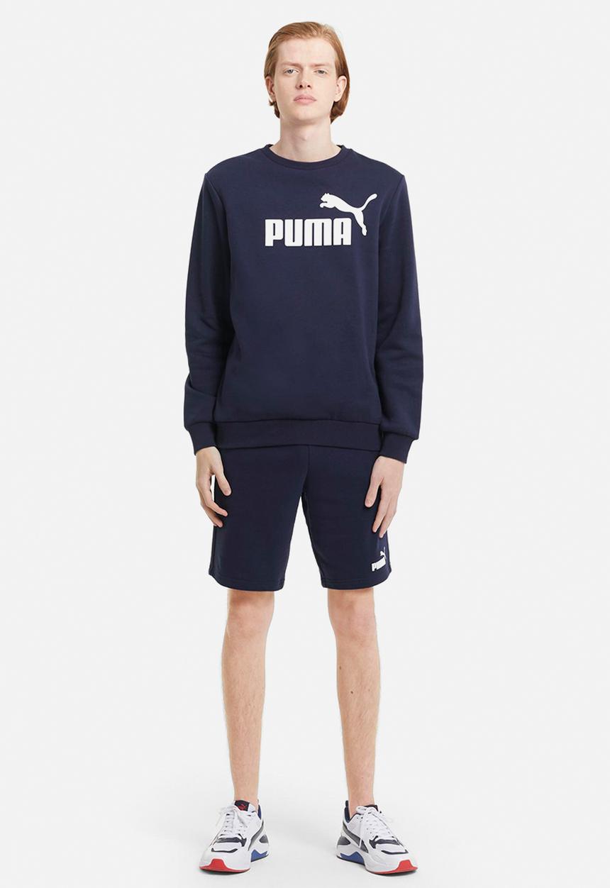 PUMA - Ess big logo crew fl - peacoat