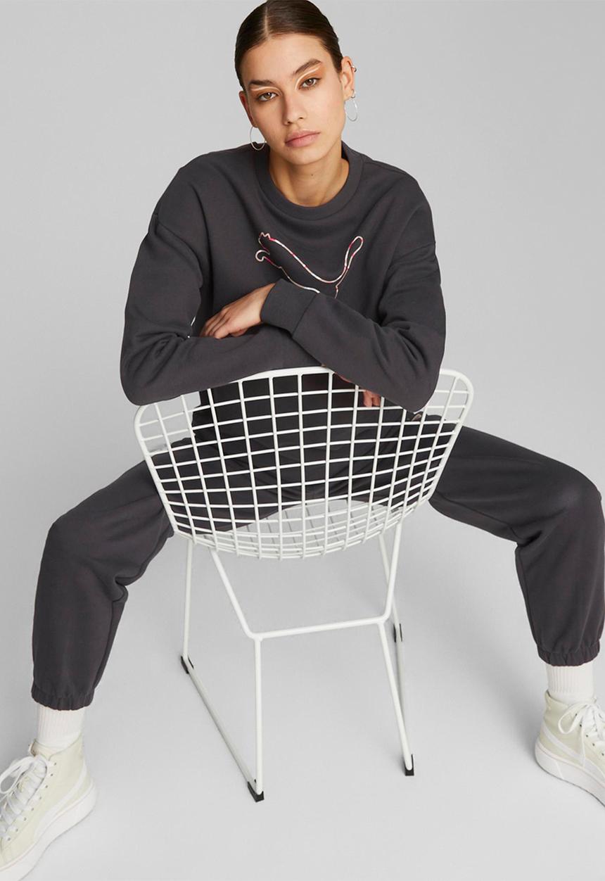 PUMA - Better crew fl - phantom black