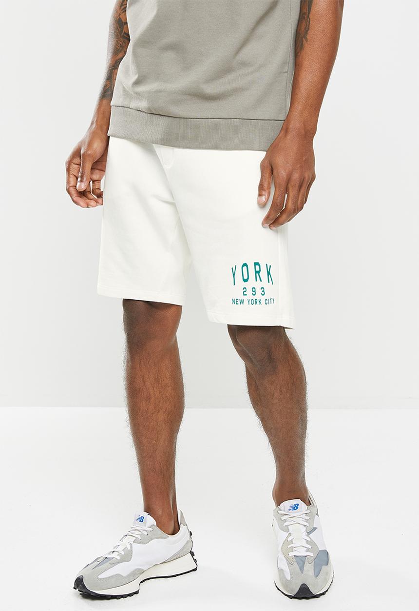 Only & Sons - Onsniels reg varsity shorts - white
